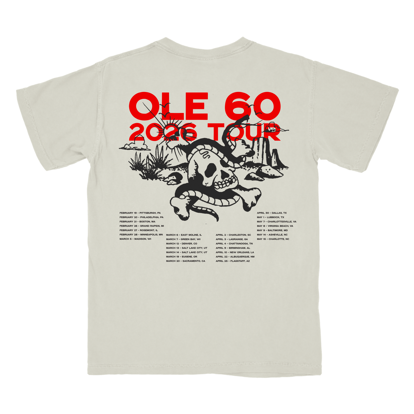 Smokestack Town Pocket Ivory Tour Tee