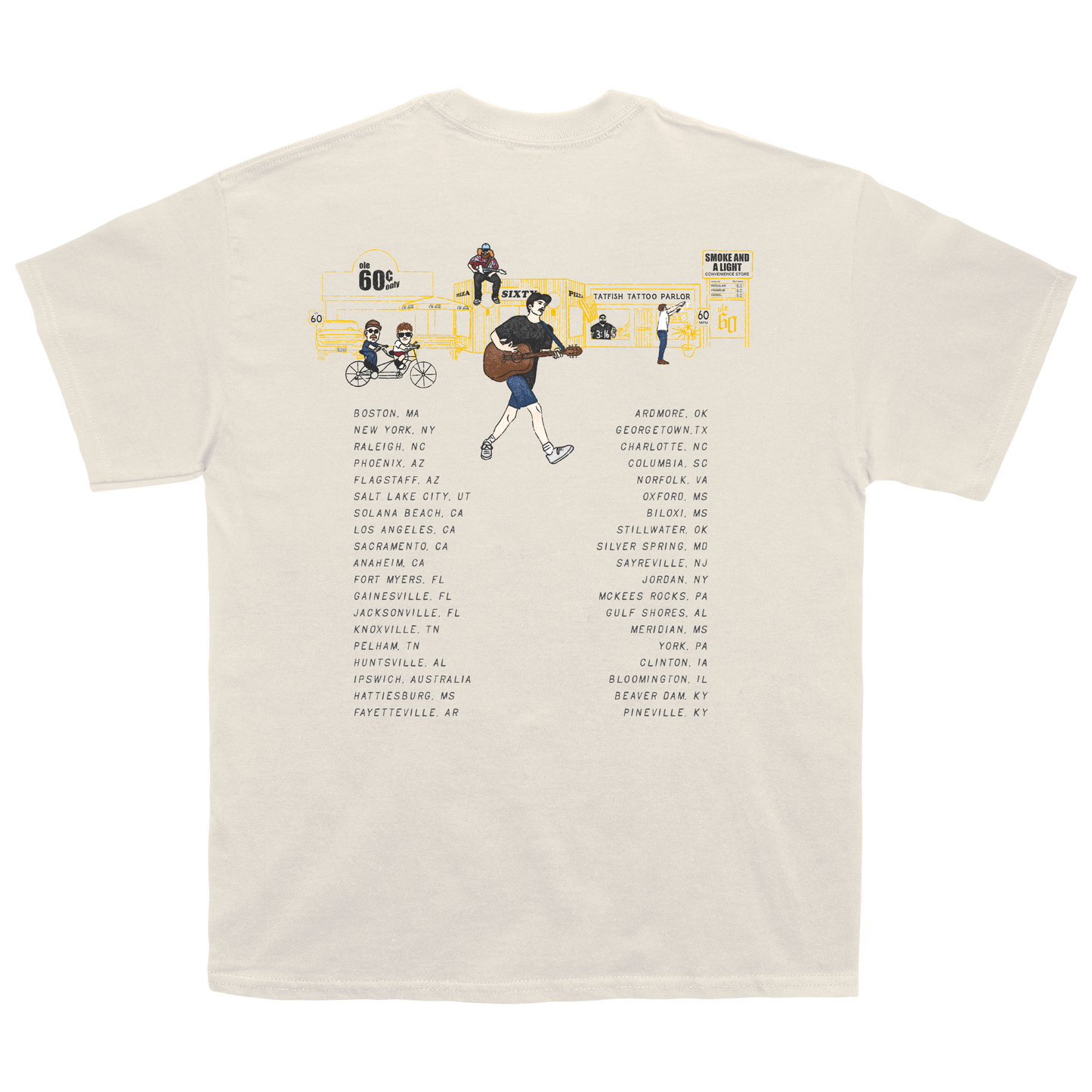 Outta My Way Tour 2025 Ivory Tee