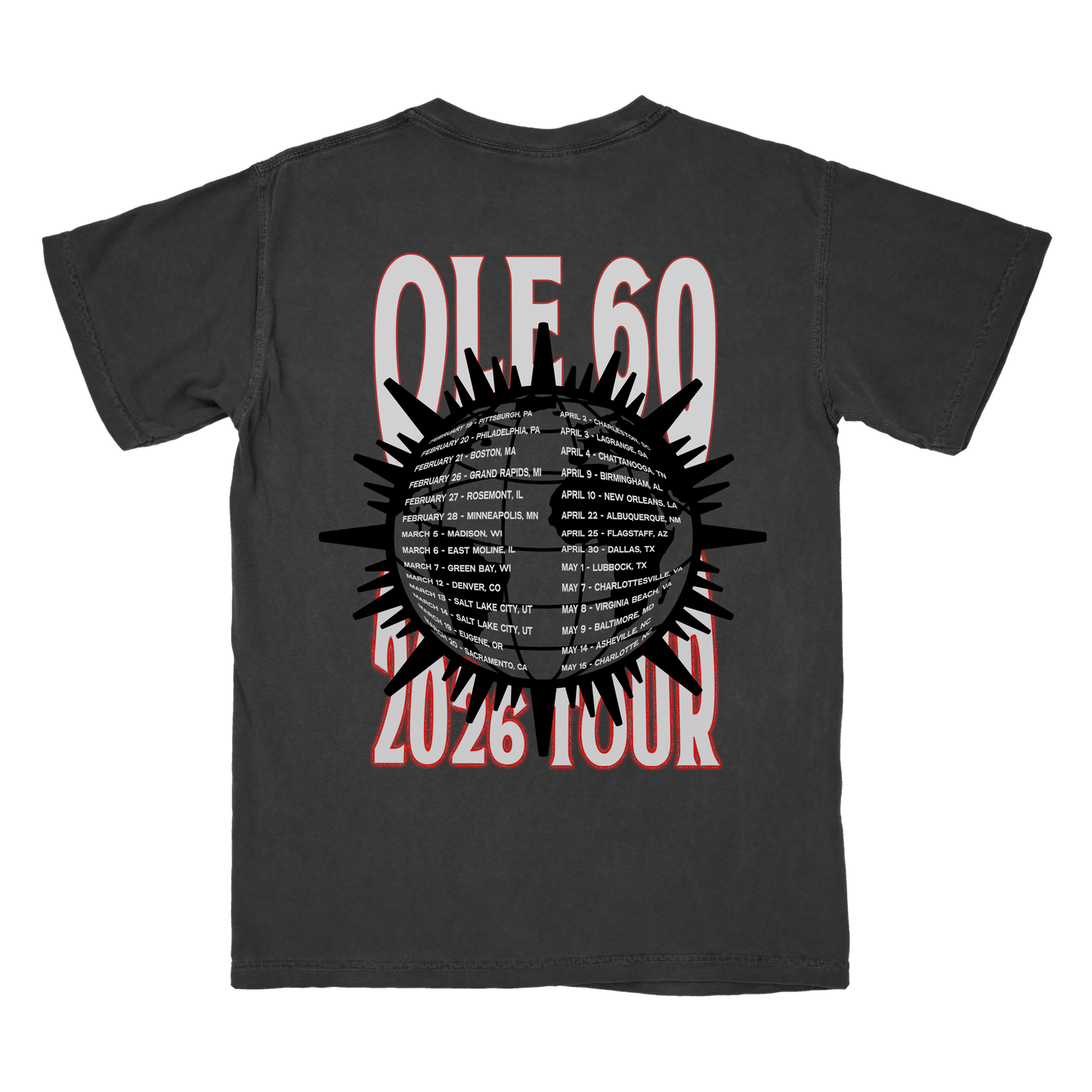 Smokestack Town Pocket Black Tour Tee