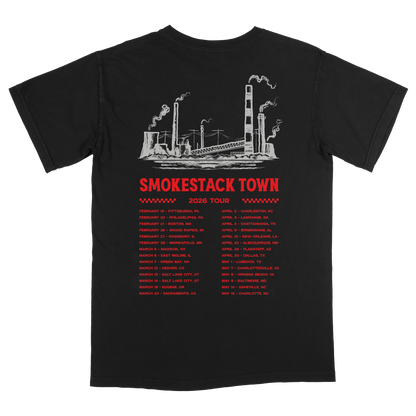 Smokestack Town 2026 Black Tour Tee